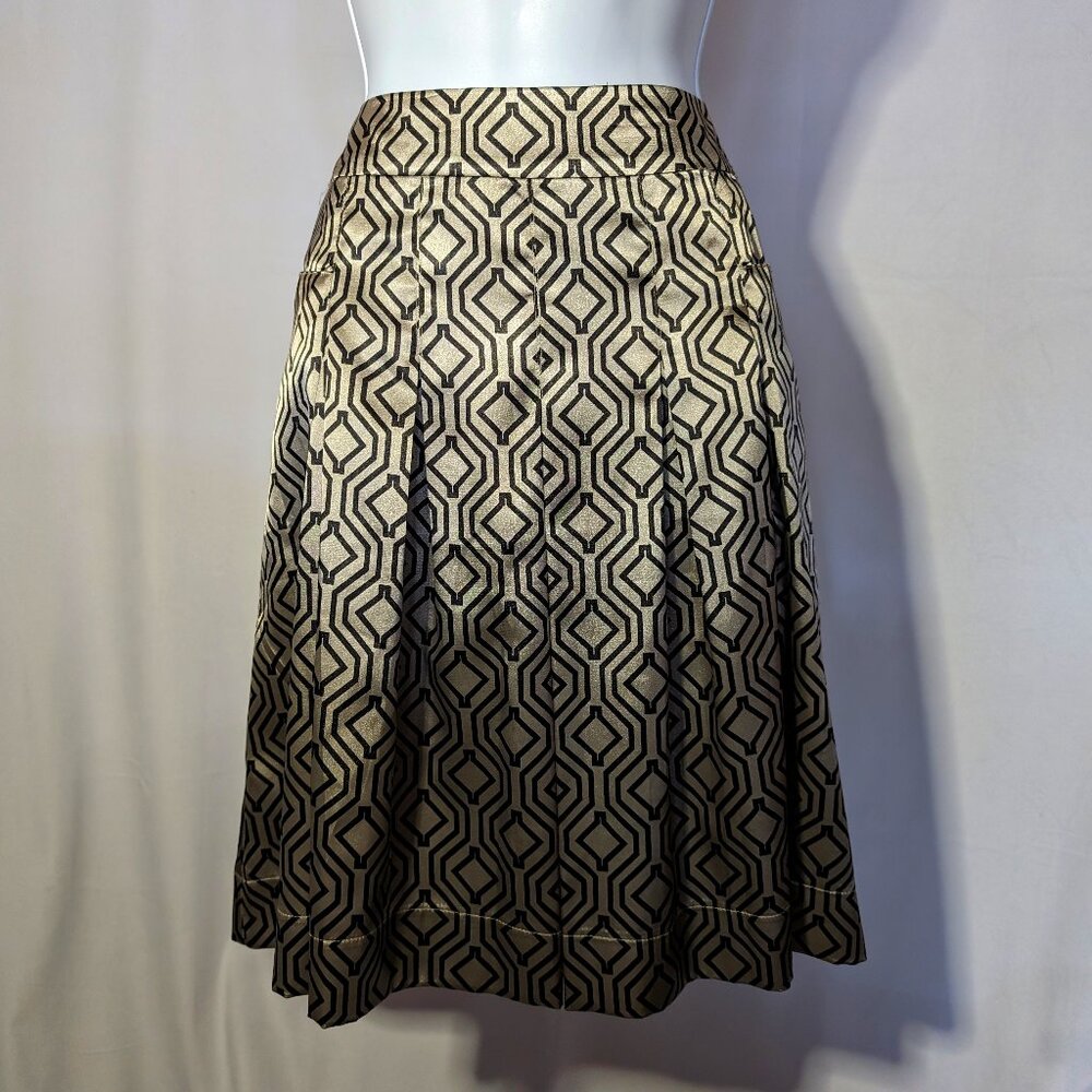 MEXX NWT SATIN skirt Sz 36 or M or 30 Waist PLEATED POCKETS  SILKY SOFT OFFICE